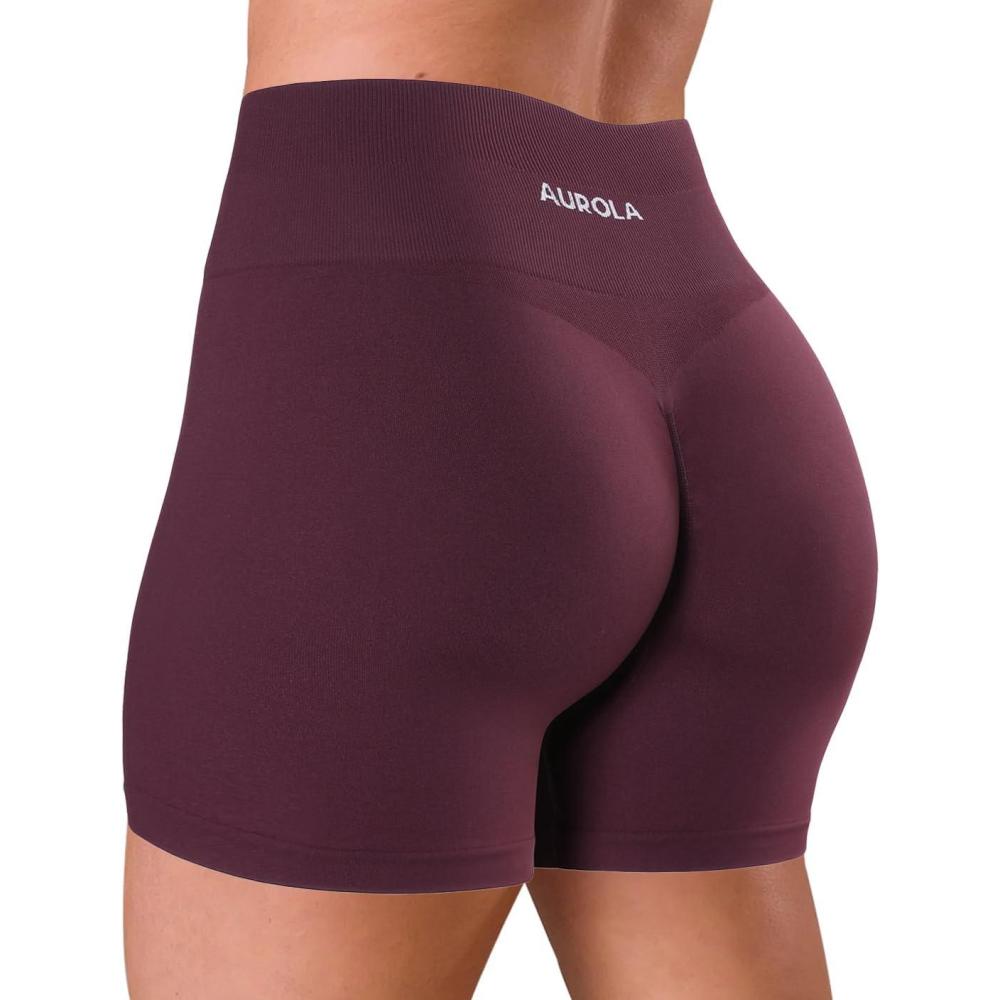 imageAUROLA Dream Tie Dye Workout Shorts for Women Seamless Scrunch Soft Active ShortsFig