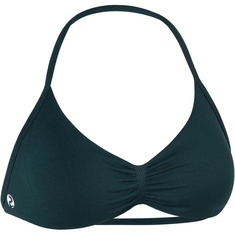 imageAUROLA Influence Strappy Bra Sports Bras for Women Backless Padded Impact Strappy Bra Workout Gym Yoga with Removable CupsPonderosa Green