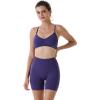 AUROLA Dream Tie Dye Workout Shorts for Women Seamless Scrunch Soft Active Shorts(Gentian Violet)