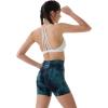 AUROLA Dream Tie Dye Workout Shorts for Women Seamless Scrunch Soft Active Shorts(Green-black Tie Dye)