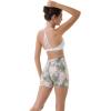 AUROLA Dream Tie Dye Workout Shorts for Women Seamless Scrunch Soft Active Shorts(Ink Tie Dye Green)