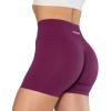 AUROLA Dream Tie Dye Workout Shorts for Women Seamless Scrunch Soft Active Shorts(Magenta)