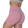 AUROLA Dream Tie Dye Workout Shorts for Women Seamless Scrunch Soft Active Shorts(Mauve Mist)