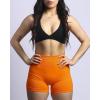 AUROLA Dream Tie Dye Workout Shorts for Women Seamless Scrunch Soft Active Shorts(Persimmon Orange)