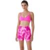 AUROLA Dream Tie Dye Workout Shorts for Women Seamless Scrunch Soft Active Shorts(Pink Tie Dye)