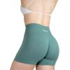AUROLA Dream Tie Dye Workout Shorts for Women Seamless Scrunch Soft Active Shorts(Sagebrush Green)