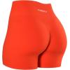AUROLA Dream Tie Dye Workout Shorts for Women Seamless Scrunch Soft Active Shorts(Tangerine Tango)