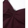 AUROLA Influence Longline Strappy Workout Halter Tops for Women,Removable Cups Padded Bras Impact Gym Yoga Sleeveless Top(Black Cherry)