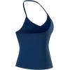 AUROLA Influence Longline Strappy Workout Halter Tops for Women,Removable Cups Padded Bras Impact Gym Yoga Sleeveless Top(Ensign Blue)