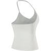 AUROLA Influence Longline Strappy Workout Halter Tops for Women,Removable Cups Padded Bras Impact Gym Yoga Sleeveless Top(Glacier Gray)