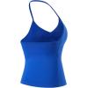 AUROLA Influence Longline Strappy Workout Halter Tops for Women,Removable Cups Padded Bras Impact Gym Yoga Sleeveless Top(Klein Blue)