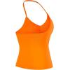 AUROLA Influence Longline Strappy Workout Halter Tops for Women,Removable Cups Padded Bras Impact Gym Yoga Sleeveless Top(Persimmon Orange)