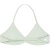 AUROLA Influence Strappy Bra Sports Bras for Women, Backless Padded Impact Strappy Bra Workout Gym Yoga with Removable Cups(Fog Green)