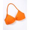 AUROLA Influence Strappy Bra Sports Bras for Women, Backless Padded Impact Strappy Bra Workout Gym Yoga with Removable Cups(Persimmon Orange)