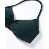 AUROLA Influence Strappy Bra Sports Bras for Women, Backless Padded Impact Strappy Bra Workout Gym Yoga with Removable Cups(Ponderosa Green)