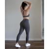 AUROLA Influence Workout Leggings for Women, Seamless Compression Tummy Control Leggings Mid Rise Yoga Pants(Dark Grey)