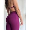 AUROLA Influence Workout Leggings for Women, Seamless Compression Tummy Control Leggings Mid Rise Yoga Pants(Magenta)