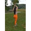 AUROLA Influence Workout Leggings for Women, Seamless Compression Tummy Control Leggings Mid Rise Yoga Pants(Persimmon Orange)