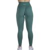 AUROLA Influence Workout Leggings for Women, Seamless Compression Tummy Control Leggings Mid Rise Yoga Pants(Sagebrush Green)