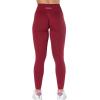 AUROLA Influence Workout Leggings for Women, Seamless Compression Tummy Control Leggings Mid Rise Yoga Pants(Tibetan Red)