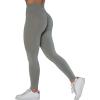 AUROLA Influence Workout Leggings for Women, Seamless Compression Tummy Control Leggings Mid Rise Yoga Pants(Ultimate Gray)