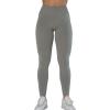 AUROLA Influence Workout Leggings for Women, Seamless Compression Tummy Control Leggings Mid Rise Yoga Pants(Ultimate Gray)