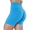 AUROLA Intensify Workout Shorts for Women Seamless Scrunch Short Gym Yoga Running Sport Active Exercise Fitness Shorts(Azure Blue)