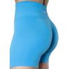 AUROLA Intensify Workout Shorts for Women Seamless Scrunch Short Gym Yoga Running Sport Active Exercise Fitness Shorts(Azure Blue)