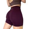 AUROLA Intensify Workout Shorts for Women Seamless Scrunch Short Gym Yoga Running Sport Active Exercise Fitness Shorts(Black Cherry)