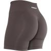 AUROLA Intensify Workout Shorts for Women Seamless Scrunch Short Gym Yoga Running Sport Active Exercise Fitness Shorts(Chestnut Brown)