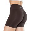 AUROLA Intensify Workout Shorts for Women Seamless Scrunch Short Gym Yoga Running Sport Active Exercise Fitness Shorts(Chocolate Plum)