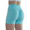 AUROLA Intensify Workout Shorts for Women Seamless Scrunch Short Gym Yoga Running Sport Active Exercise Fitness Shorts(Crystal Blue)