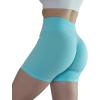 AUROLA Intensify Workout Shorts for Women Seamless Scrunch Short Gym Yoga Running Sport Active Exercise Fitness Shorts(Crystal Blue)