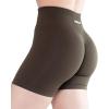 AUROLA Intensify Workout Shorts for Women Seamless Scrunch Short Gym Yoga Running Sport Active Exercise Fitness Shorts(Dark Olive)