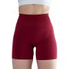 AUROLA Intensify Workout Shorts for Women Seamless Scrunch Short Gym Yoga Running Sport Active Exercise Fitness Shorts(Deep Red)