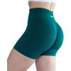 AUROLA Intensify Workout Shorts for Women Seamless Scrunch Short Gym Yoga Running Sport Active Exercise Fitness Shorts(Deep Teal)