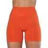 AUROLA Intensify Workout Shorts for Women Seamless Scrunch Short Gym Yoga Running Sport Active Exercise Fitness Shorts(Flame Orange)