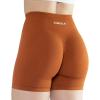 AUROLA Intensify Workout Shorts for Women Seamless Scrunch Short Gym Yoga Running Sport Active Exercise Fitness Shorts(Gold Fire)
