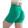 AUROLA Intensify Workout Shorts for Women Seamless Scrunch Short Gym Yoga Running Sport Active Exercise Fitness Shorts(Golf Green)
