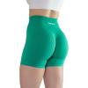 AUROLA Intensify Workout Shorts for Women Seamless Scrunch Short Gym Yoga Running Sport Active Exercise Fitness Shorts(Golf Green)