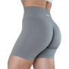 AUROLA Intensify Workout Shorts for Women Seamless Scrunch Short Gym Yoga Running Sport Active Exercise Fitness Shorts(Gull Grey)