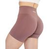 AUROLA Intensify Workout Shorts for Women Seamless Scrunch Short Gym Yoga Running Sport Active Exercise Fitness Shorts(Old Rose)