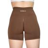 AUROLA Intensify Workout Shorts for Women Seamless Scrunch Short Gym Yoga Running Sport Active Exercise Fitness Shorts(Pack（black/Seal Brown/Dandelion Brown）)