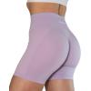AUROLA Intensify Workout Shorts for Women Seamless Scrunch Short Gym Yoga Running Sport Active Exercise Fitness Shorts(Pastel Lilac(sheer))