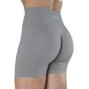 AUROLA Intensify Workout Shorts for Women Seamless Scrunch Short Gym Yoga Running Sport Active Exercise Fitness Shorts(Sliver Sconce)