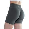 AUROLA Intensify Workout Shorts for Women Seamless Scrunch Short Gym Yoga Running Sport Active Exercise Fitness Shorts(Steel Grey)