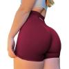 AUROLA Intensify Workout Shorts for Women Seamless Scrunch Short Gym Yoga Running Sport Active Exercise Fitness Shorts(Sun Dried Tomato)