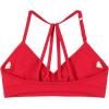 AUROLA Mercury Workout Sports Bras Women Athletic Removable Padded Backless Strapy Minimal Crop Top(Chinese Red)