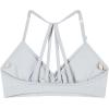 AUROLA Mercury Workout Sports Bras Women Athletic Removable Padded Backless Strapy Minimal Crop Top(Glacier Grey)