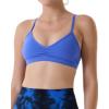 AUROLA Mercury Workout Sports Bras Women Athletic Removable Padded Backless Strapy Minimal Crop Top(Mercury-solid-dazzling Blue)